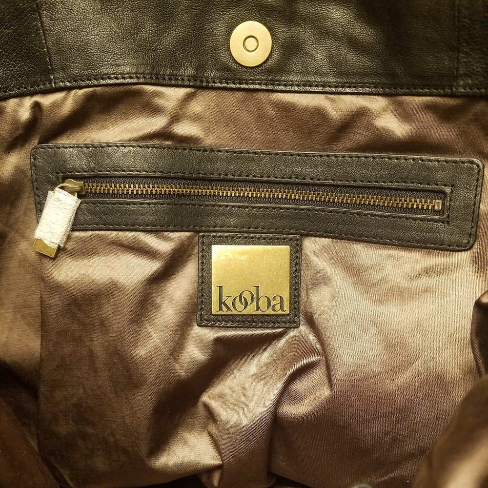 Flash Sale 2hrs!!! Kooba Montana Black Leather Studded Bag / Tote - Picture 3 of 6